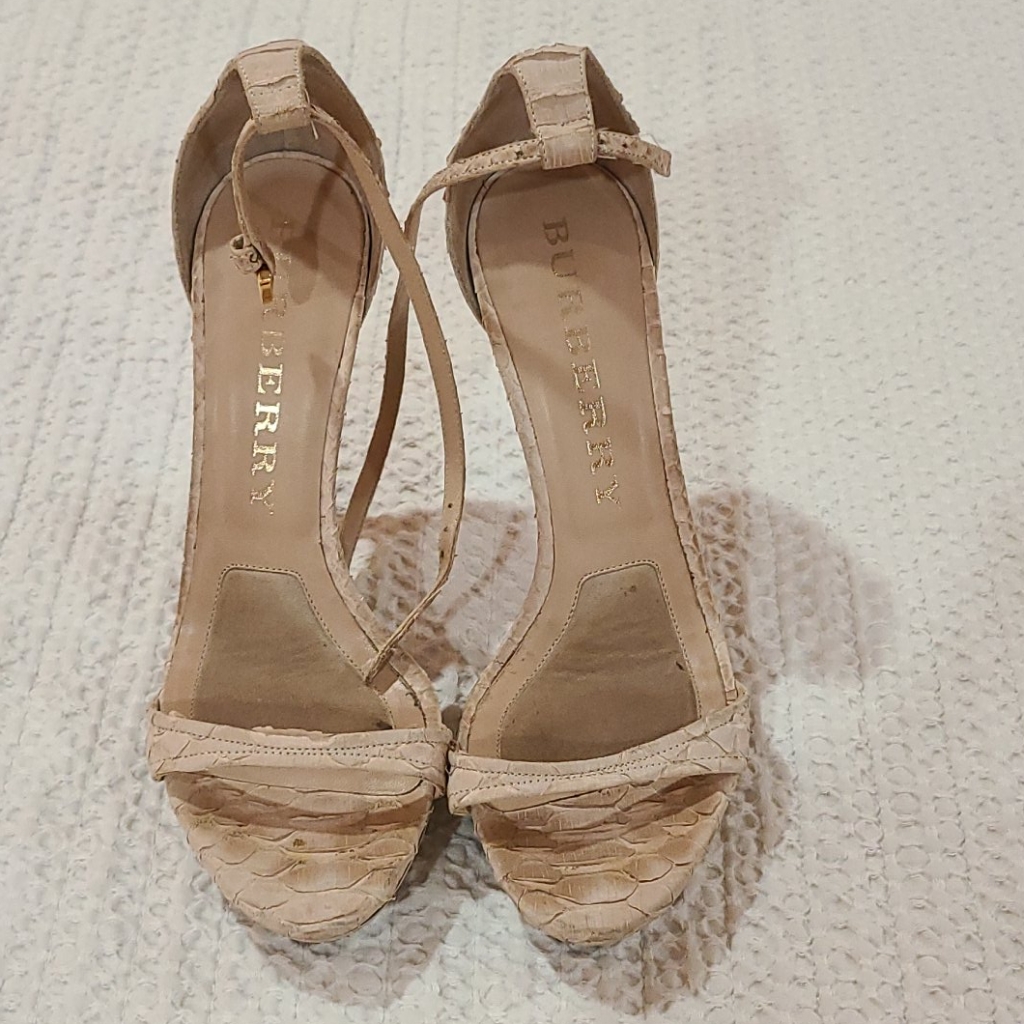 Burberry Python Platform Sandal
